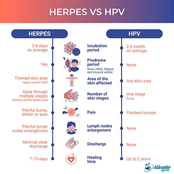 Herpes vs. HPV (aka warts)